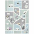 Safavieh 2 x 3 ft. Carousel Kids & Youth Rectangle Rug, Grey & Light Blue CRK193F-2